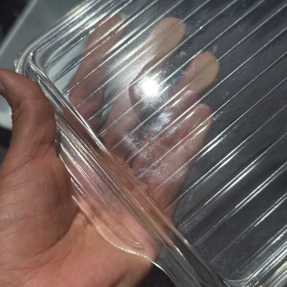 Vintage Pyrex Pink Gooseberry Refrigerator Dish 503 w/Lid 503C - 1 1/2 Qt - Picture 6 of 12